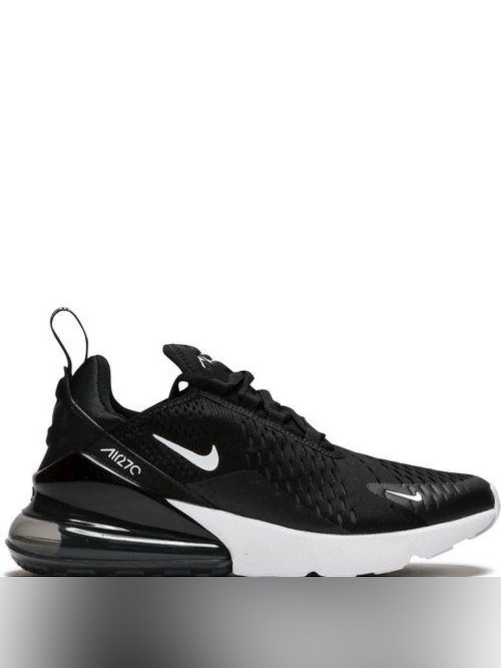 Nike Black White Air Max 270 Athletic Sneakers